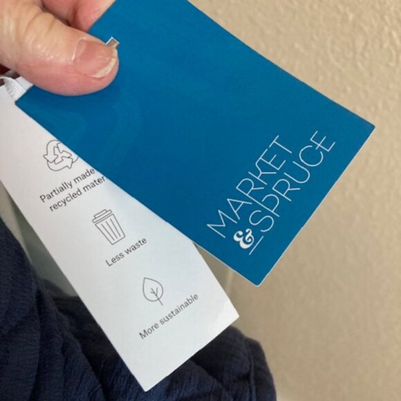 SALE Market & Spruce NWT Navy Quilted Vest Size M - Picture 3 of 6